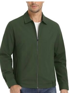 Outdoor Jacket Men's Lightweight Windbreaker Thin Bomber Jacket. Sz M.